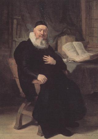 REMBRANDT Harmenszoon van Rijn Portrait of the Preacher Fobannes (mk33) oil painting image